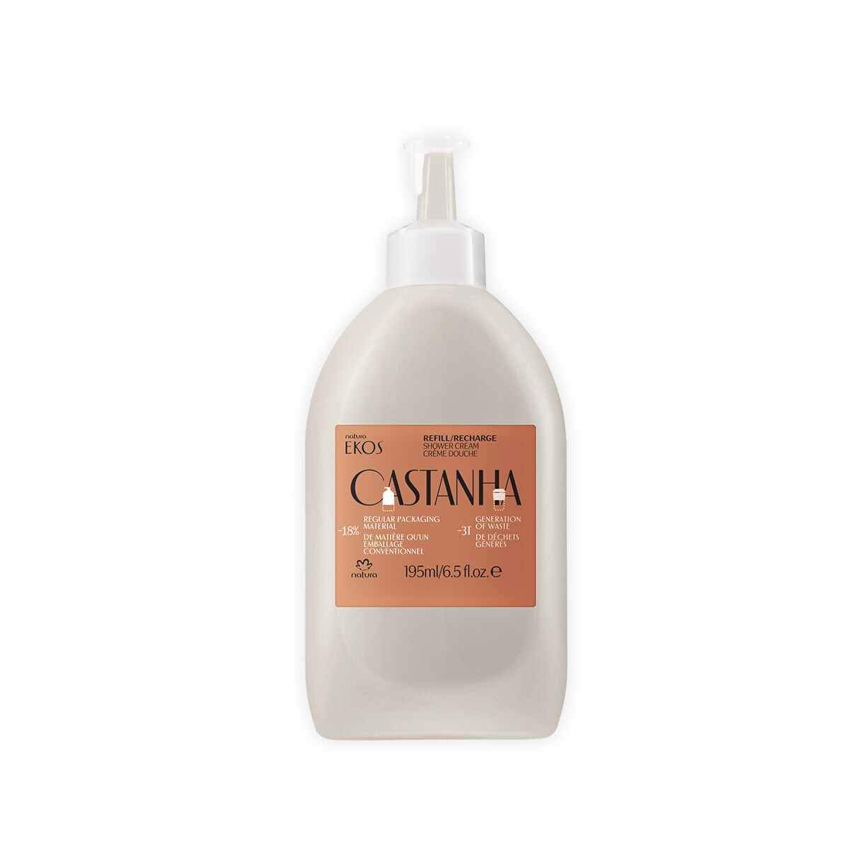 Castanha Creamy Shower Gel Refill 195ml