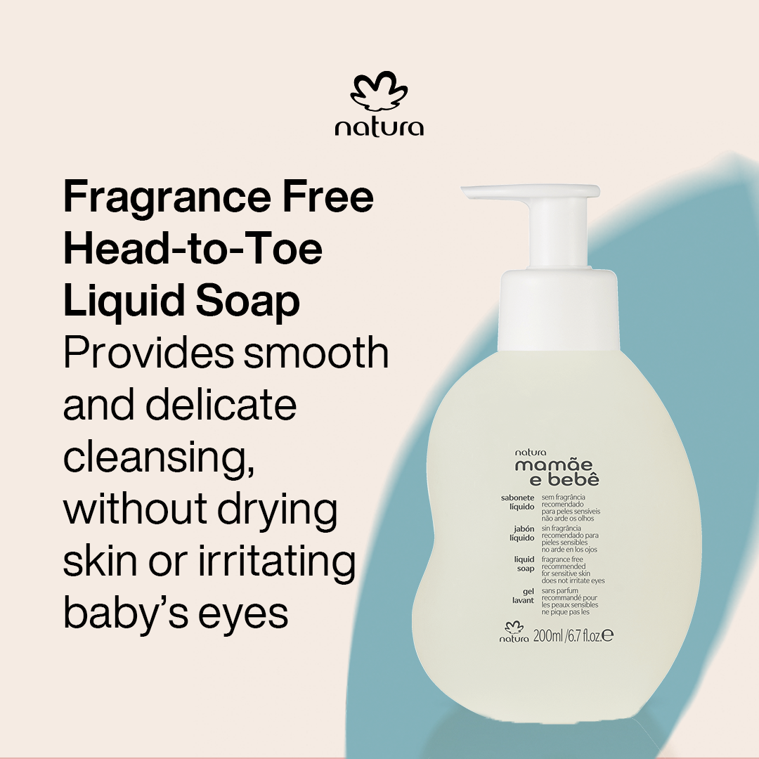 Baby Head To Toe Liquid Soap Fragrance Free 200ml